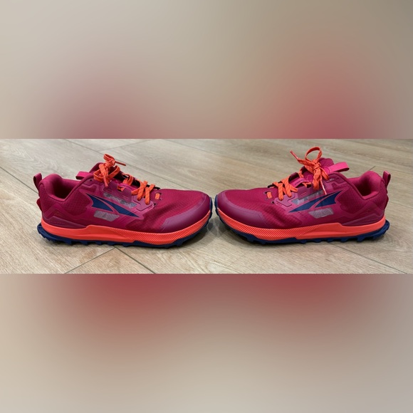 Altra Lone Peak Women’s 8.5 Trail Running Shoes Pink Orange EUC - Picture 6 of 10